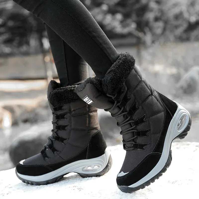 Thick Fur Winter Boots for Women - Non-Slip Waterproof