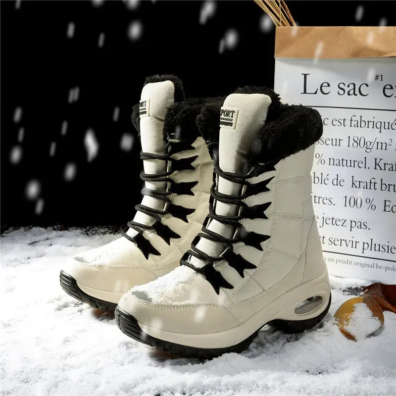 Thick Fur Winter Boots for Women - Non-Slip Waterproof