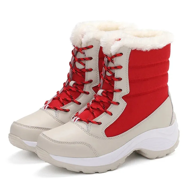 Thick Fur Winter Boots for Women - Non-Slip Waterproof