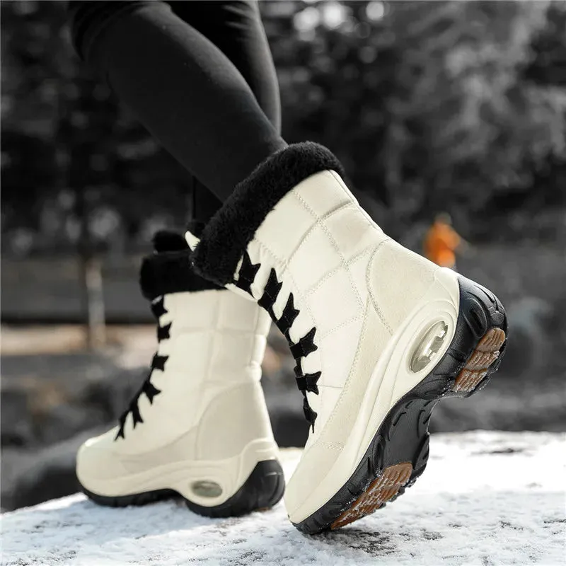 Thick Fur Winter Boots for Women - Non-Slip Waterproof