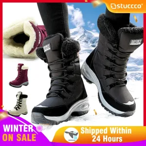 Thick Fur Winter Boots for Women - Non-Slip Waterproof