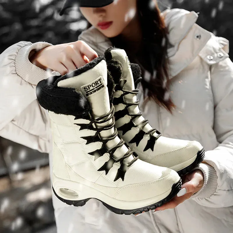 Thick Fur Winter Boots for Women - Non-Slip Waterproof