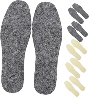 Thicken Wool Insoles Winter Warm Boot Inserts for Women Arch Support Comfortable Warm Reusable Shoe Insoles