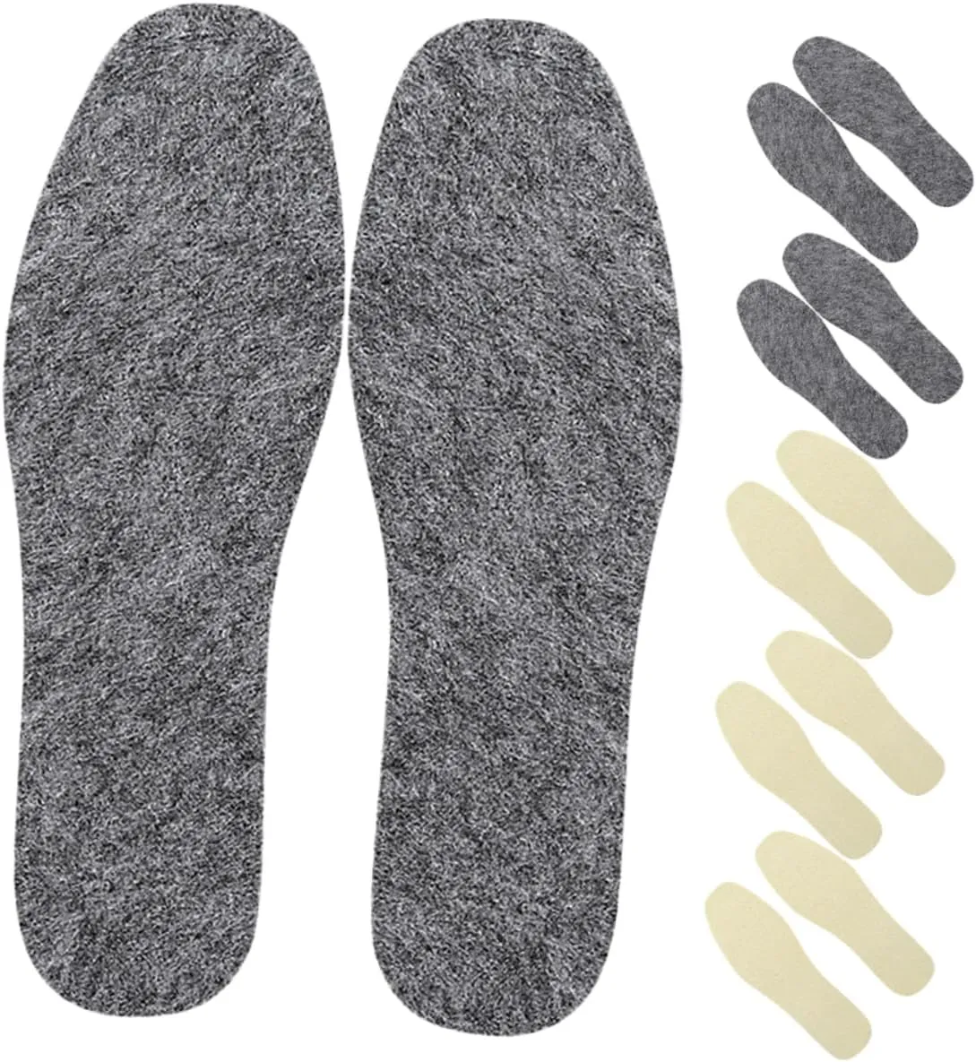 Thicken Wool Insoles Winter Warm Boot Inserts for Women Arch Support Comfortable Warm Reusable Shoe Insoles