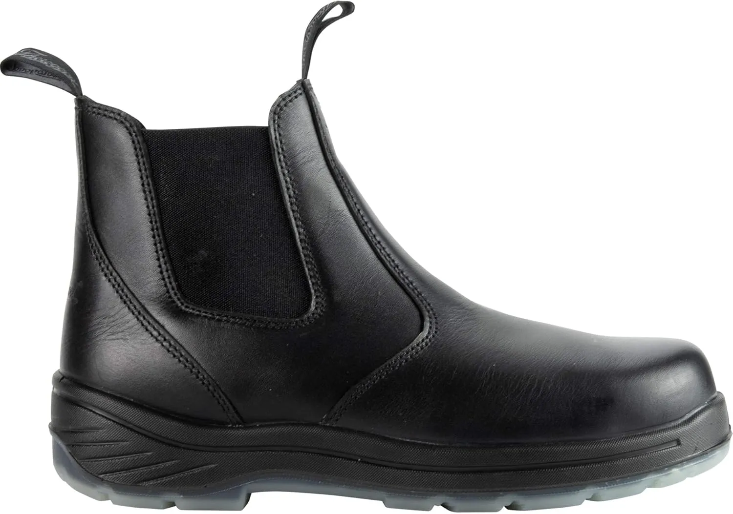 Thorogood 6” Slip On Safety Toe Station Boots for Men and Women - Leather with Quick Release, Slip-Resistant Outsole, and Translucent Non-Marking Bottom; EH Rated