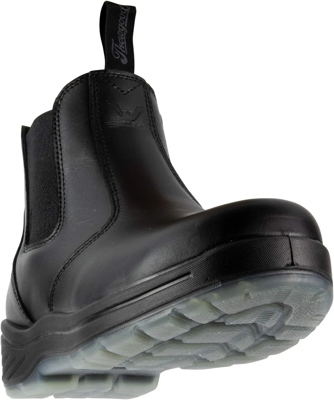 Thorogood 6” Slip On Safety Toe Station Boots for Men and Women - Leather with Quick Release, Slip-Resistant Outsole, and Translucent Non-Marking Bottom; EH Rated