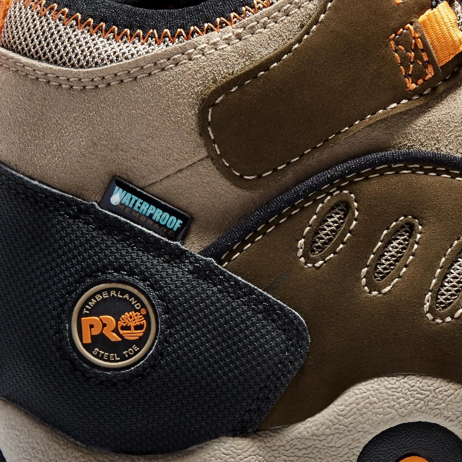 Timberland PRO Men's Mudslinger Steel Safety Toe Waterproof Industrial Hiker Work Boot