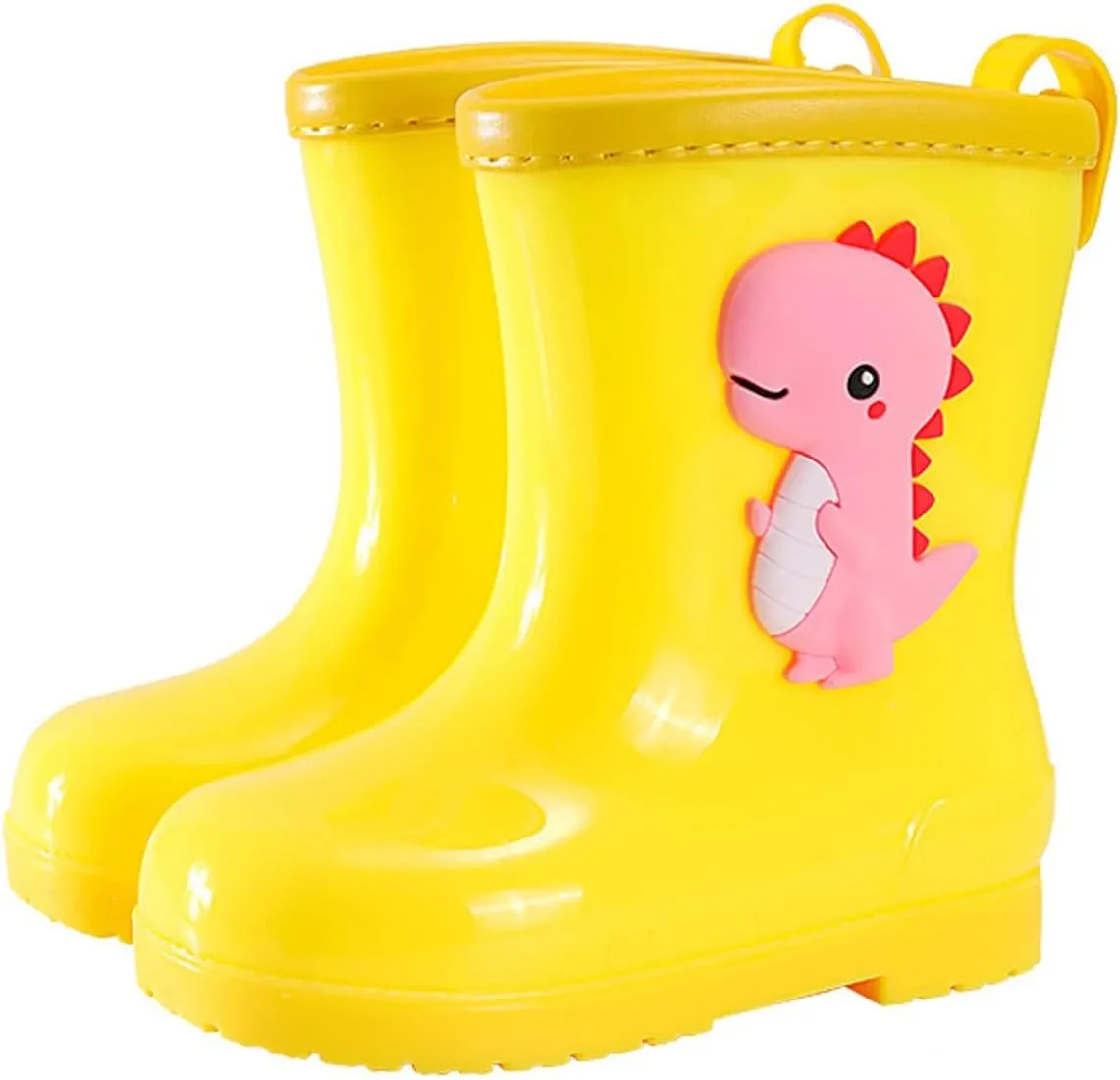 Toddler Kids Children Rain Boots Boys Girls Baby Cartoo𝐧 Animals Waterproo𝐟 Shoes Non Slip Rubber Toddler Snow Boot