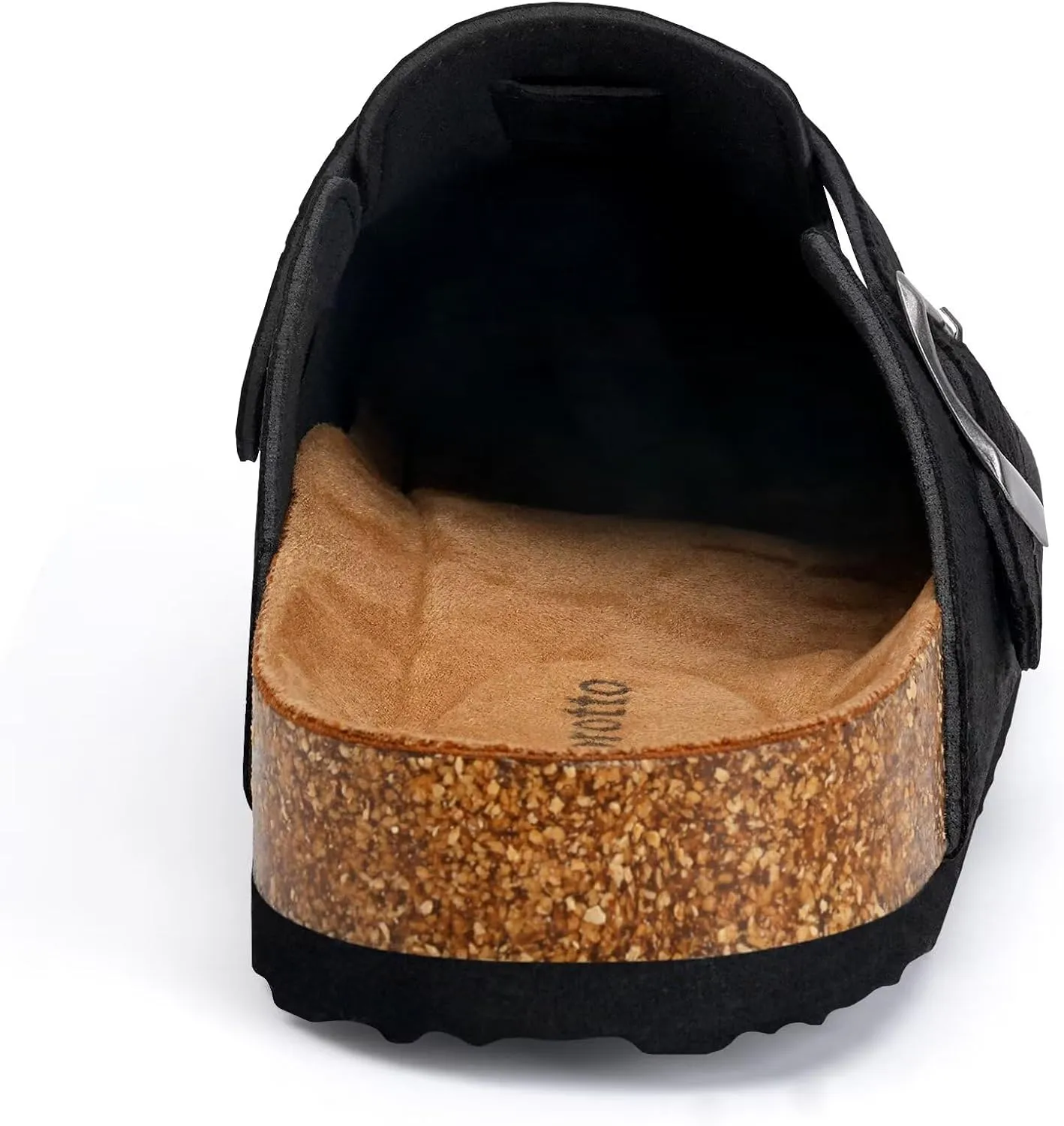 Torotto Womens Mens Clogs Cork Footbed Suede Slippers Arch Support Potato Shoes with Adjustable Buckle