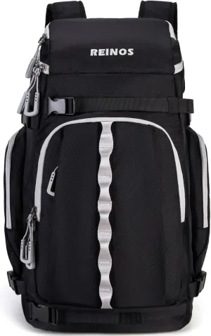 Travel Ski Boot Bag Backpack - Durable Boot Bags for Skiing Accessories, 60L Water-Resistant Padded Snow Skate Bag - Ski Gear Bag for Snowboard Boots, Helmet, Goggles