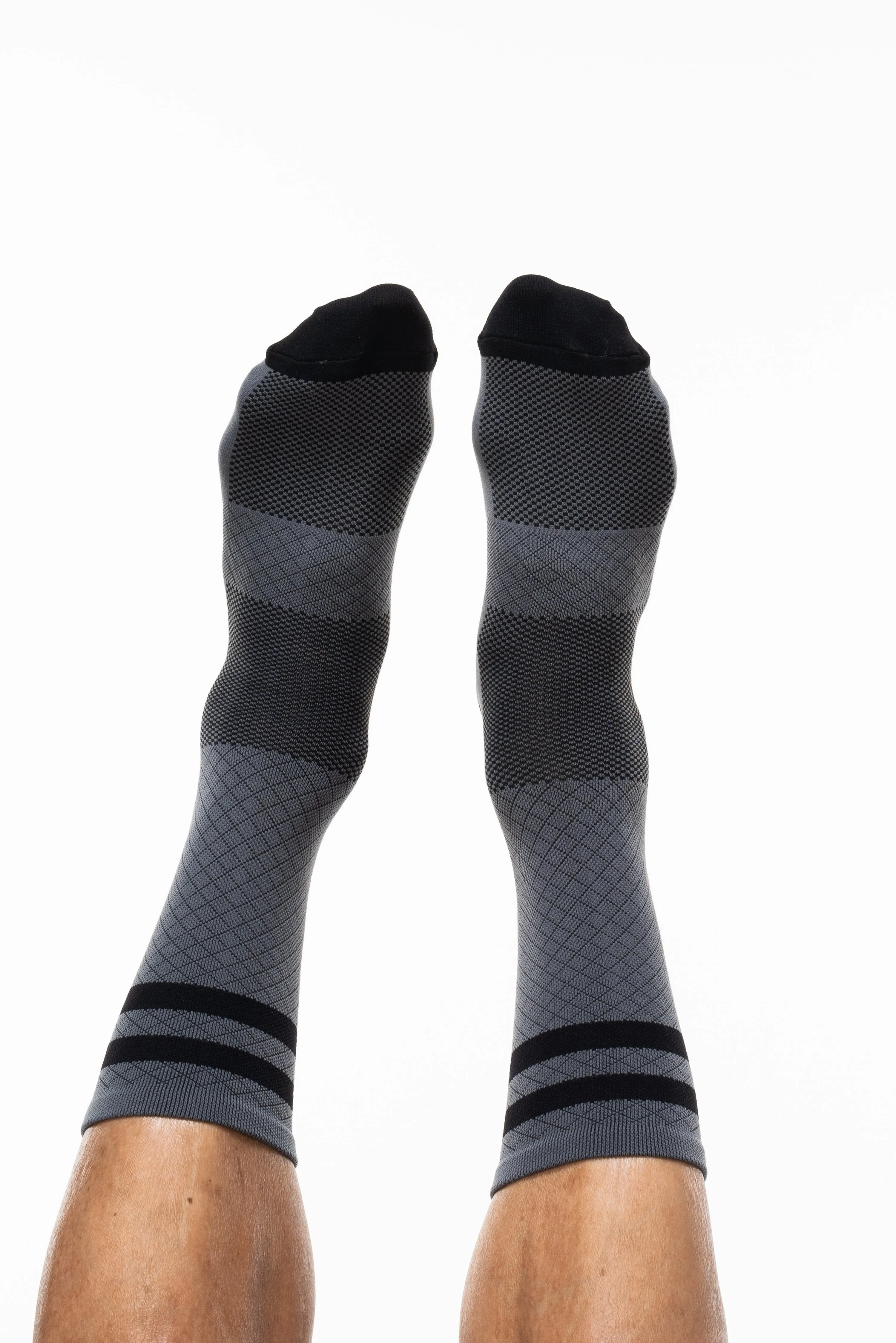 Two-Stripe Sock - Grey