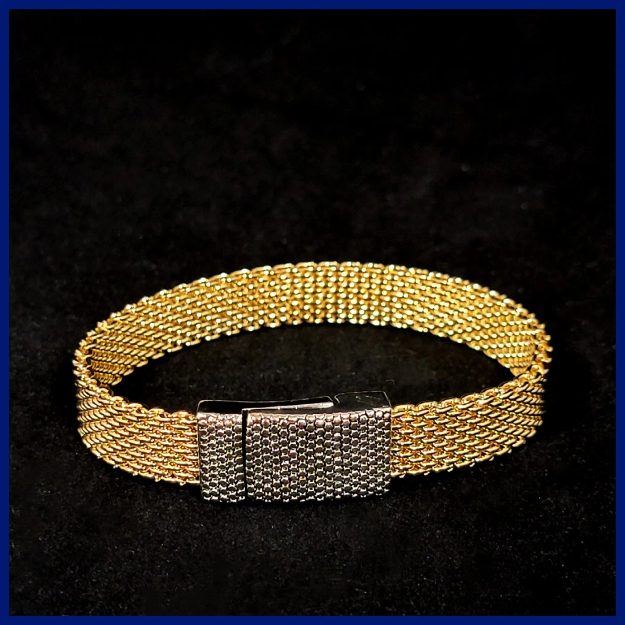 Two-Tone Mesh Bracelet
