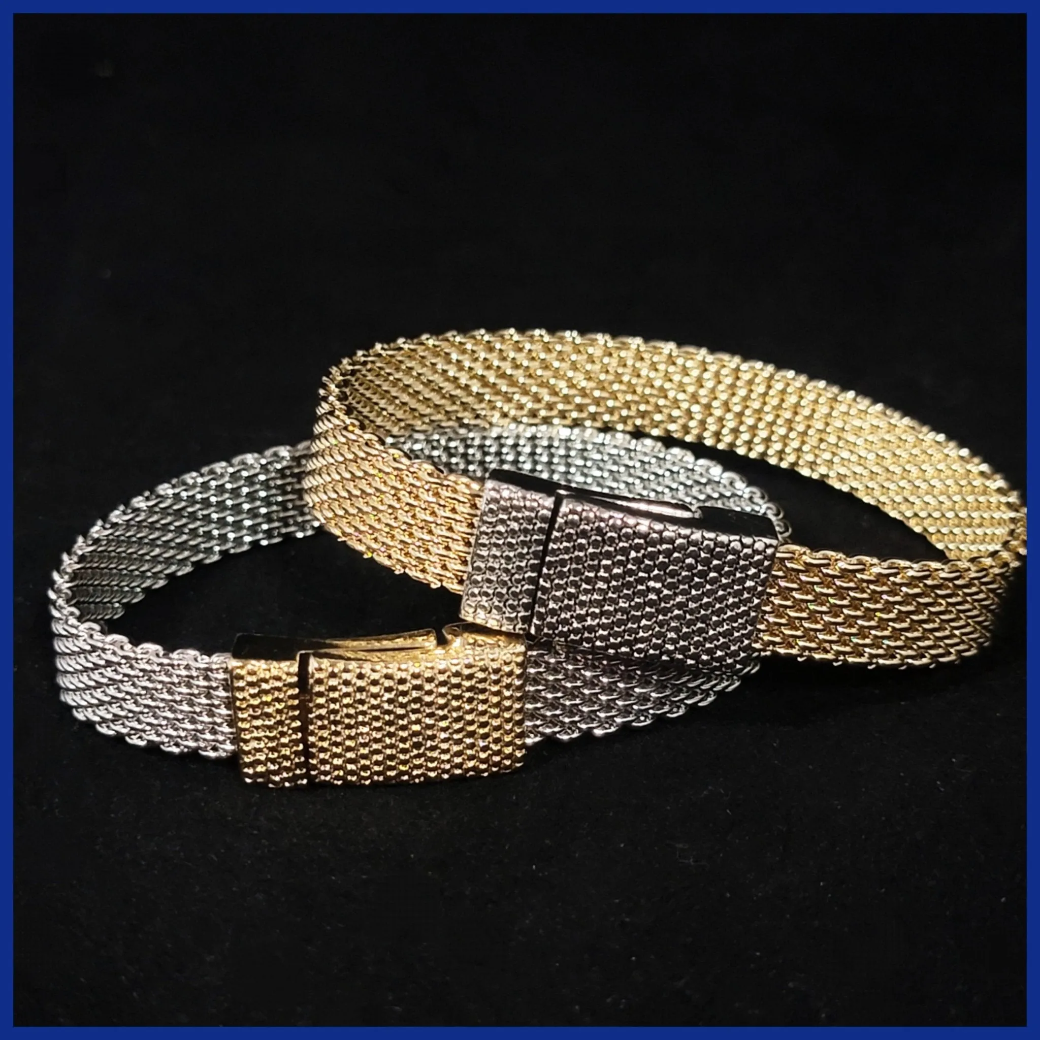 Two-Tone Mesh Bracelet