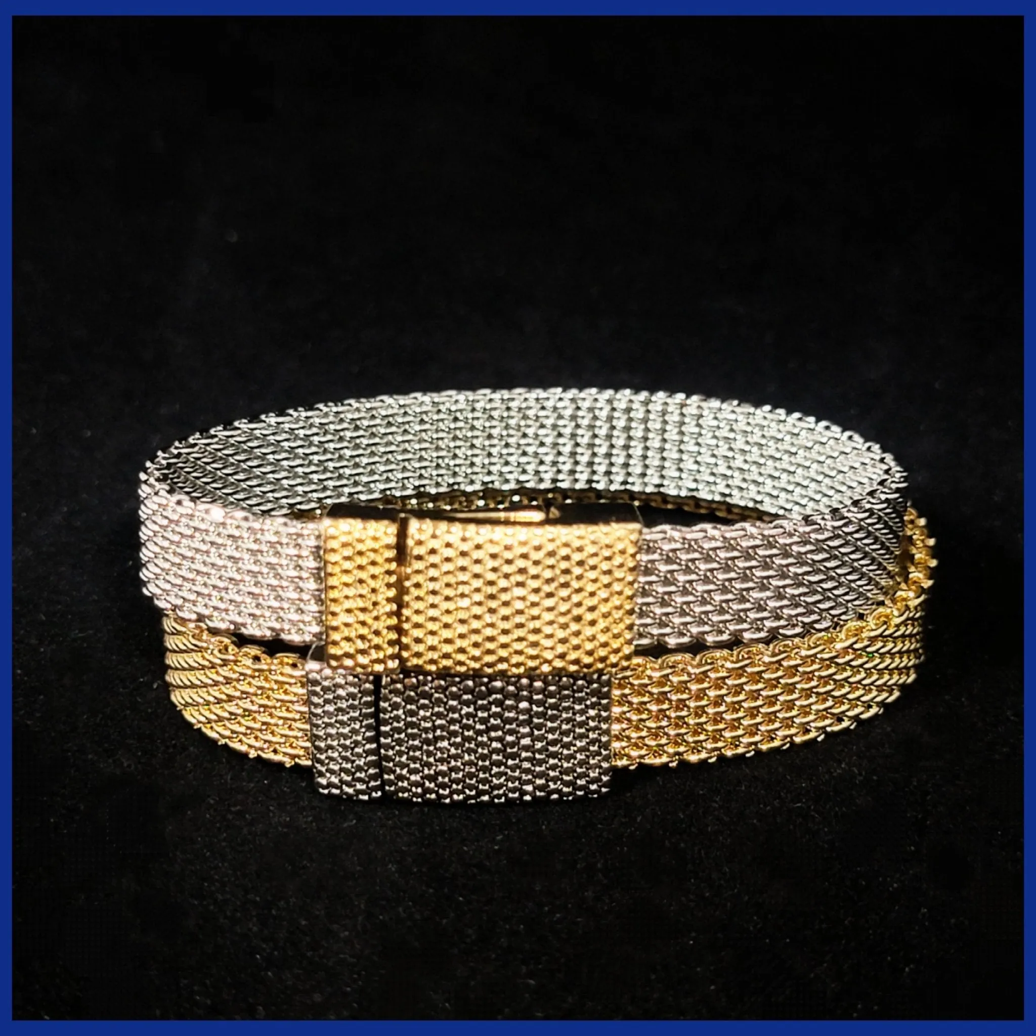 Two-Tone Mesh Bracelet