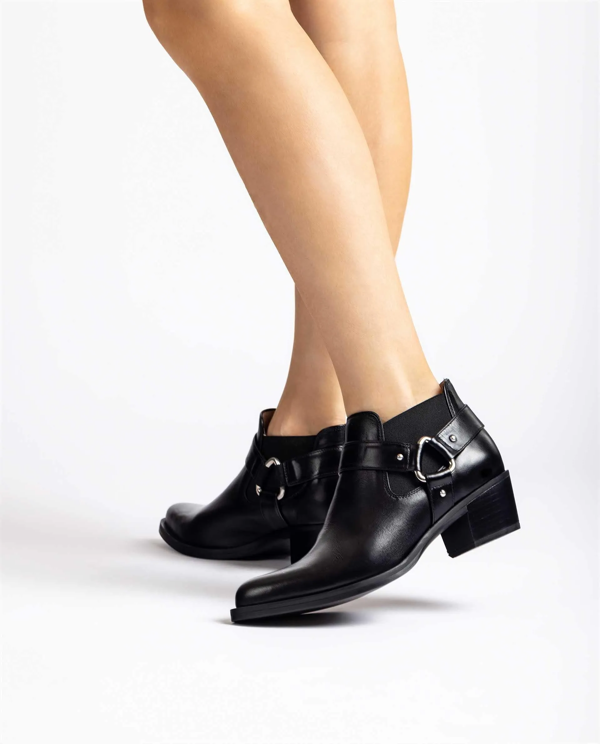 Unisa Gonil Black Western Ankle Boot