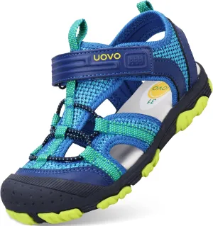 UOVO Boys Girls Summer Water Sandals Closed Toe Lightweight Outdoor Sport Shoes(Toddler/Little Kid/Big Kid)