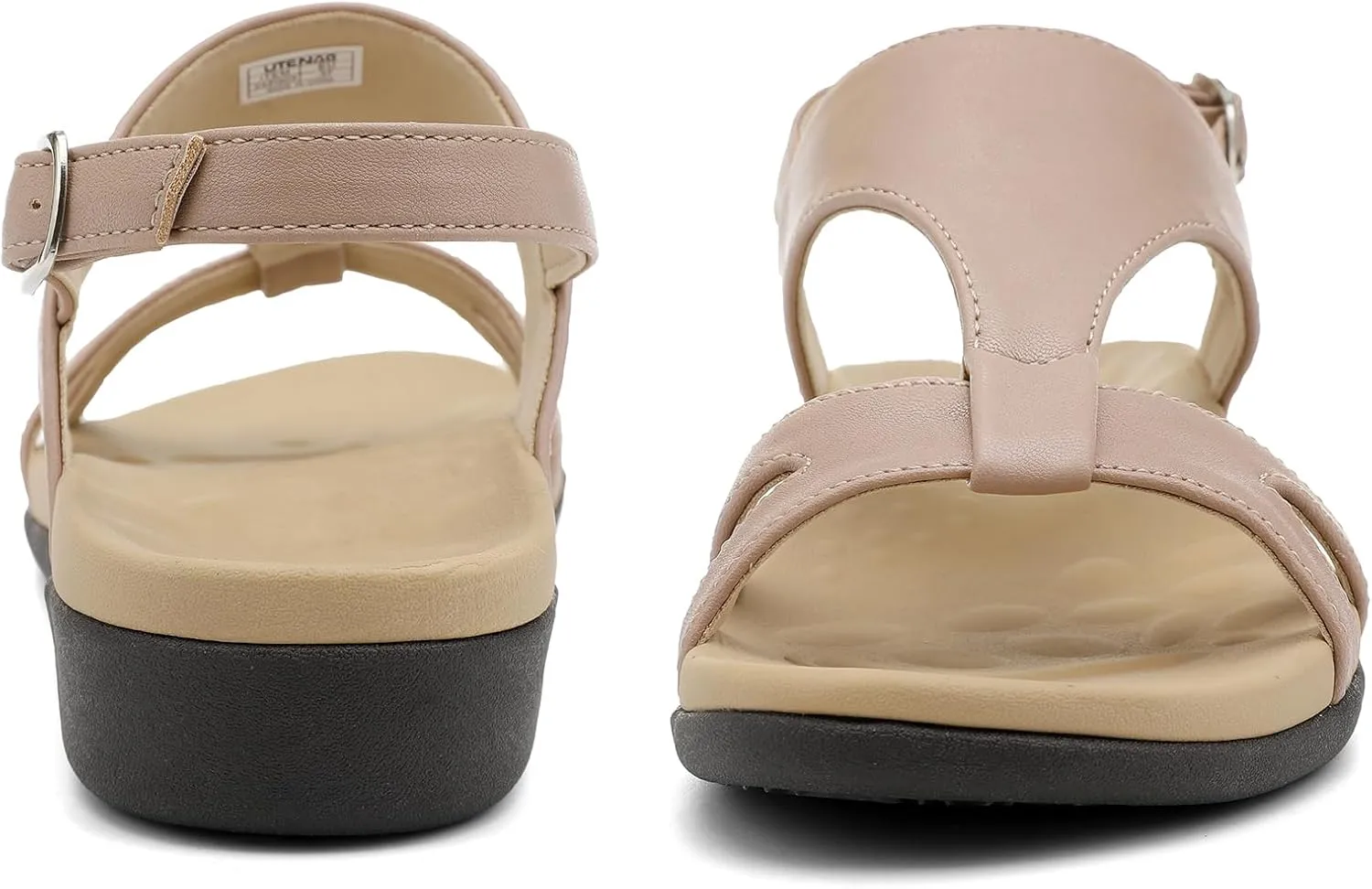 UTENAG Women's Comfortable Arch Support Walking Flat Sandals