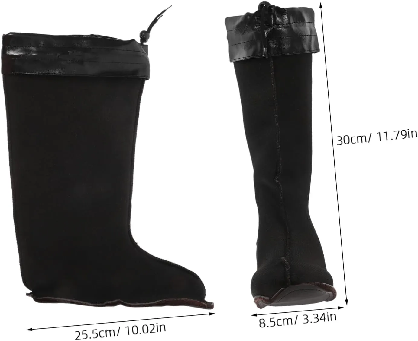Vaguelly Rain Boot Sock Inserts Warm Boot Liners for Men Women Insulated Liner Non-slip Sole for Winter