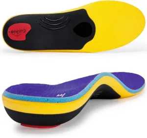 VALSOLE Heavy Duty Support Pain Relief Orthotics - 220  lbs Plantar Fasciitis High Arch Support Insoles for Men Women, Flat Feet Orthotic Insert, Work Boot Shoe Insole, Absorb Shock with Every Step