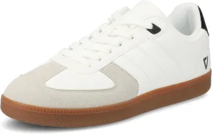 Vance Mens Pitch Court Sneaker Round Toe lace up Faux Suede Accents Vance Comfort System Insoles V-Flex Comfort Sole White 11.5 Medium Mens US