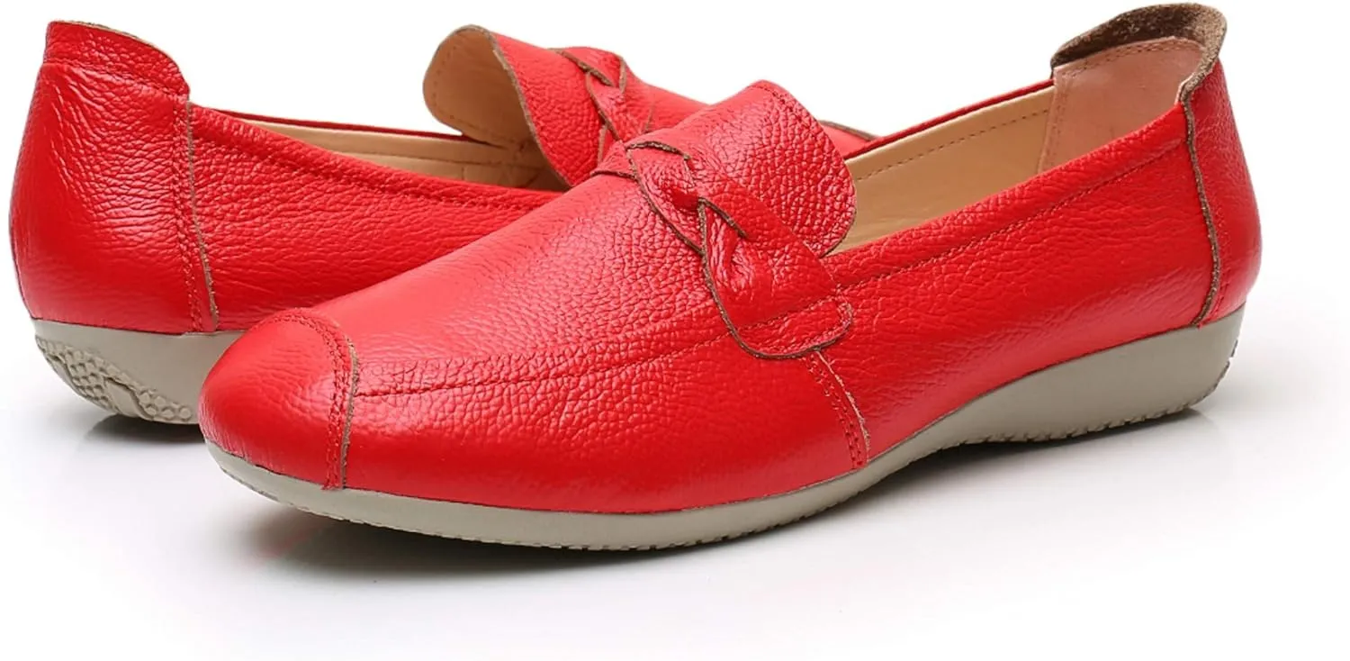 VenusCelia Women's Braid Dance Flat Shoe