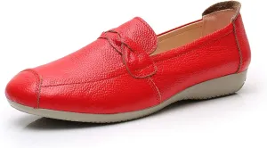 VenusCelia Women's Braid Dance Flat Shoe