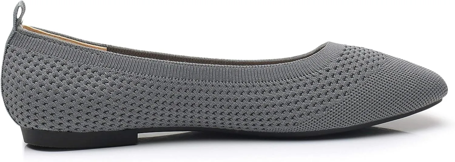 VenusCelia Women's Flexible Knit Flat Shoe