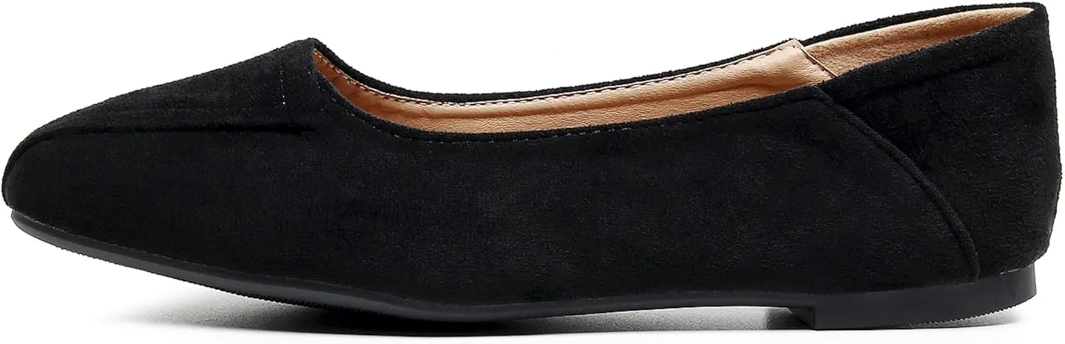 VenusCelia Women's Plain Dance Flat Shoe