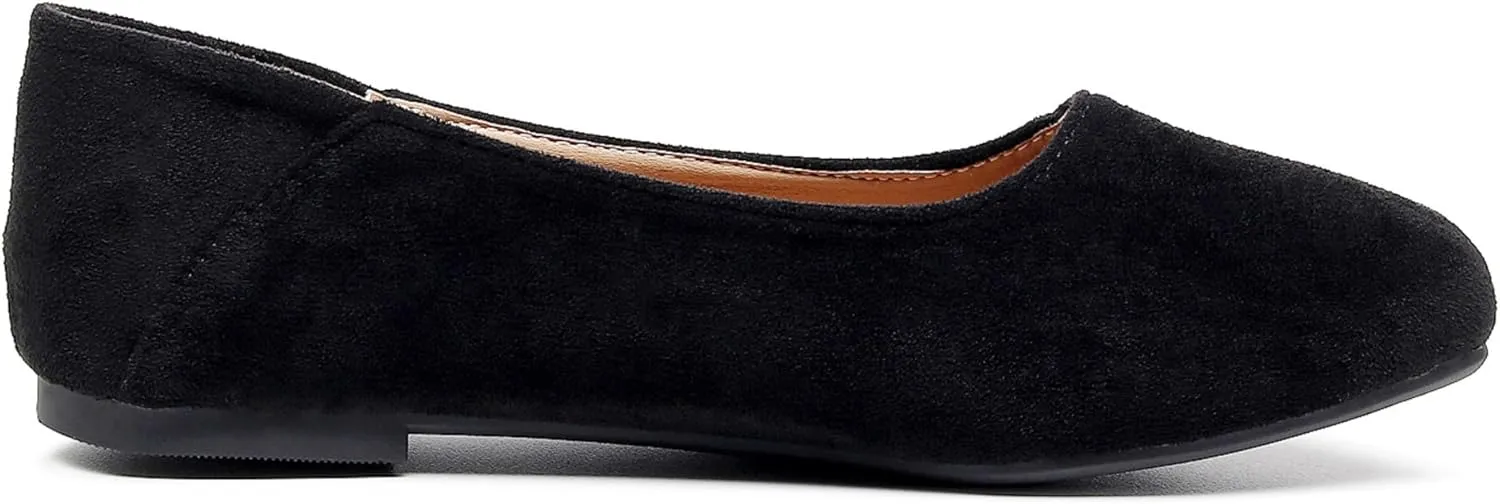 VenusCelia Women's Plain Dance Flat Shoe