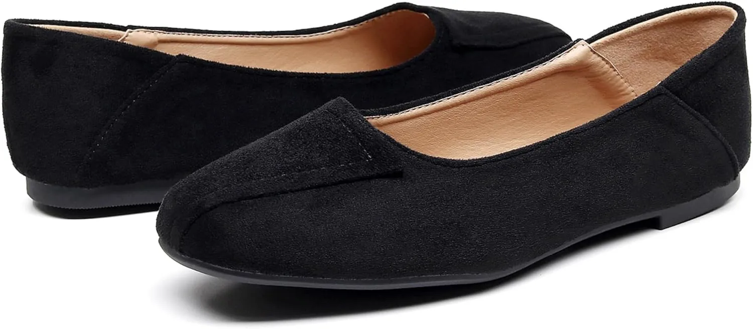 VenusCelia Women's Plain Dance Flat Shoe