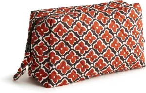 Vera Bradley Women's Premium Cotton Medium Cosmetic