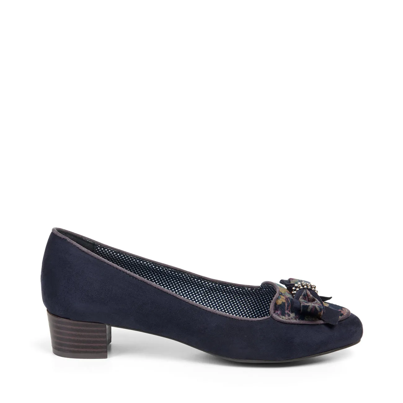 Victoria Navy Blue Loafer & Matching Acapulco Bag by Ruby Shoo
