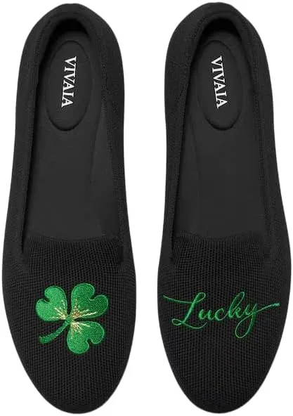 VIVAIA Audrey Women's Round-Toe Flats Comfortable Slip On Woven Knit Loafer