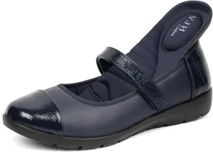 VJH confort Women’s Mary Jane Flats Comfortable Round Toe Arch Support Walking Shoes