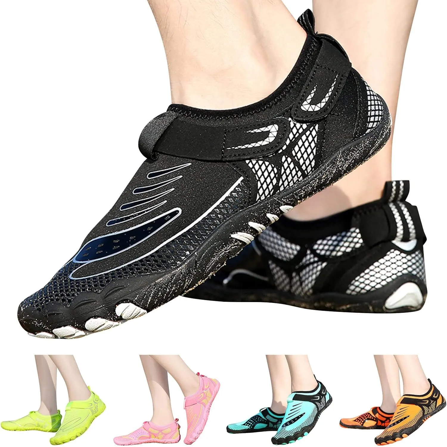 Water Shoes Mens Womens Quick Dry Barefoot Aqua Socks Beach Swim Pool Shoes Non Slip Outdoor Sports Hiking Surf Yoga Lightweight