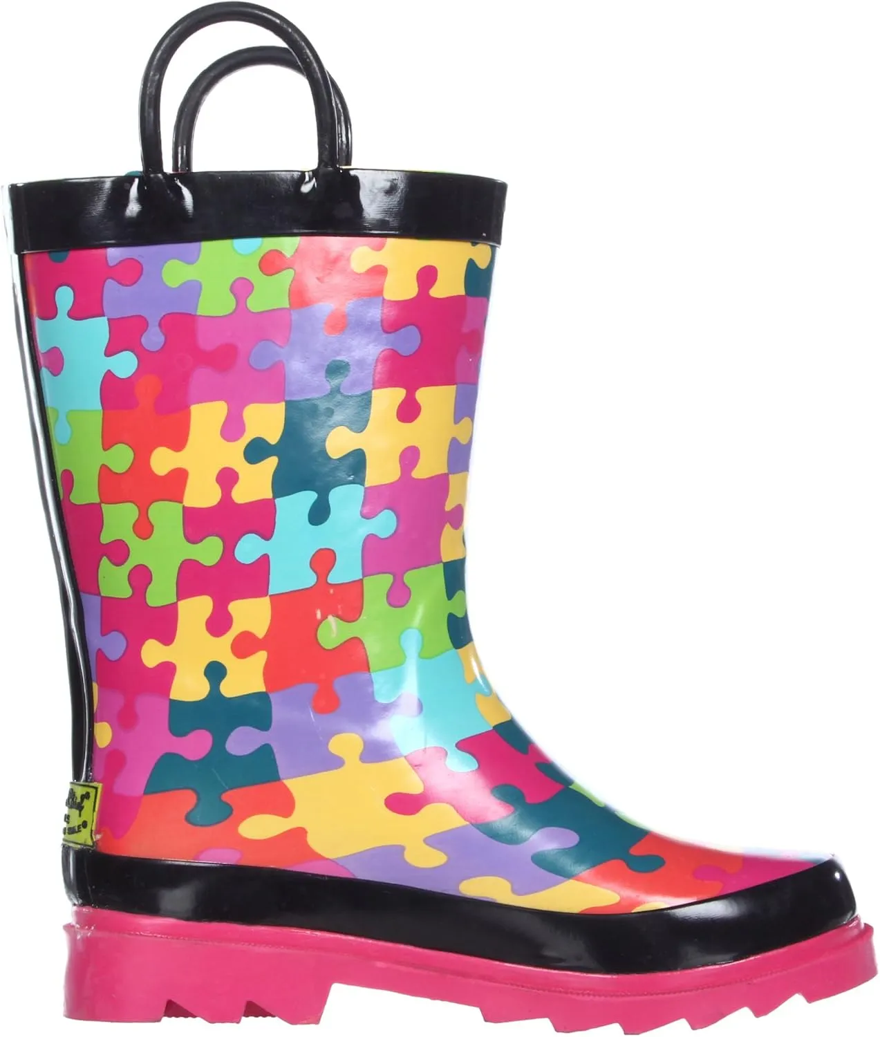 Western Chief Kid's Puzzle Pieces Rain Boot (Toddler/Little Kid)