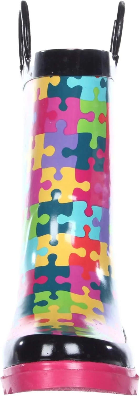 Western Chief Kid's Puzzle Pieces Rain Boot (Toddler/Little Kid)