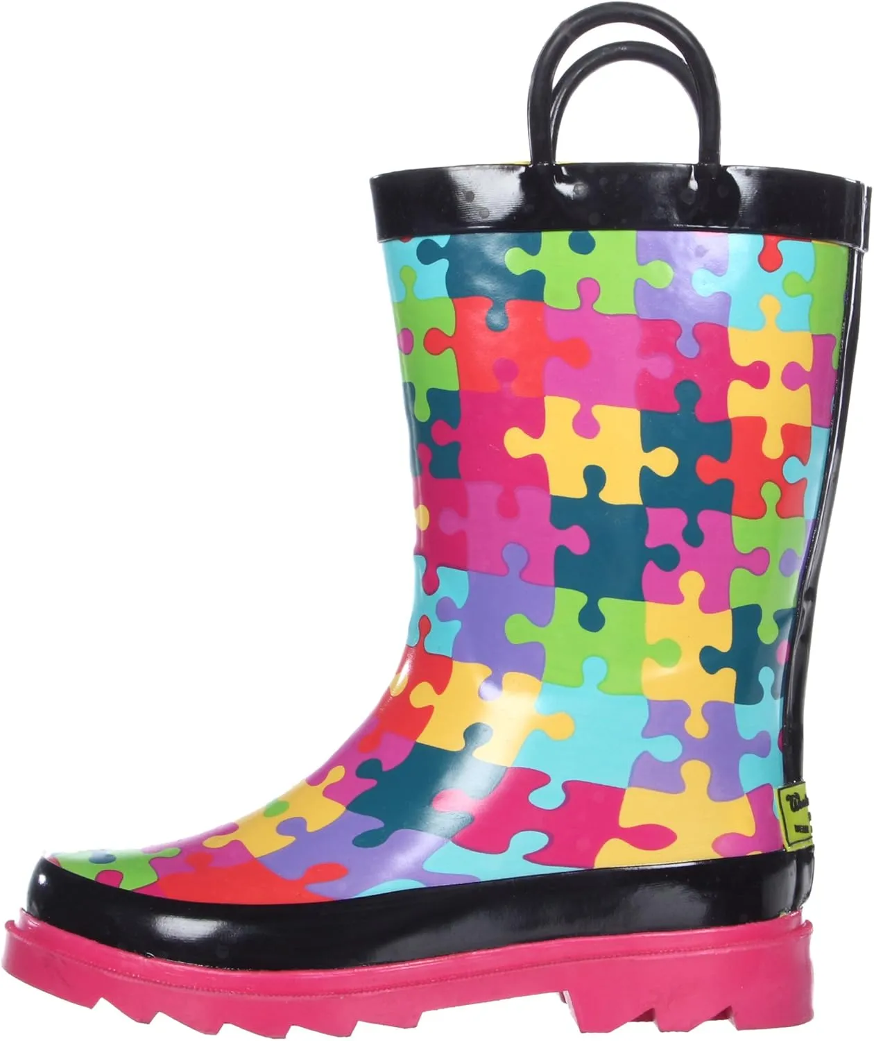 Western Chief Kid's Puzzle Pieces Rain Boot (Toddler/Little Kid)