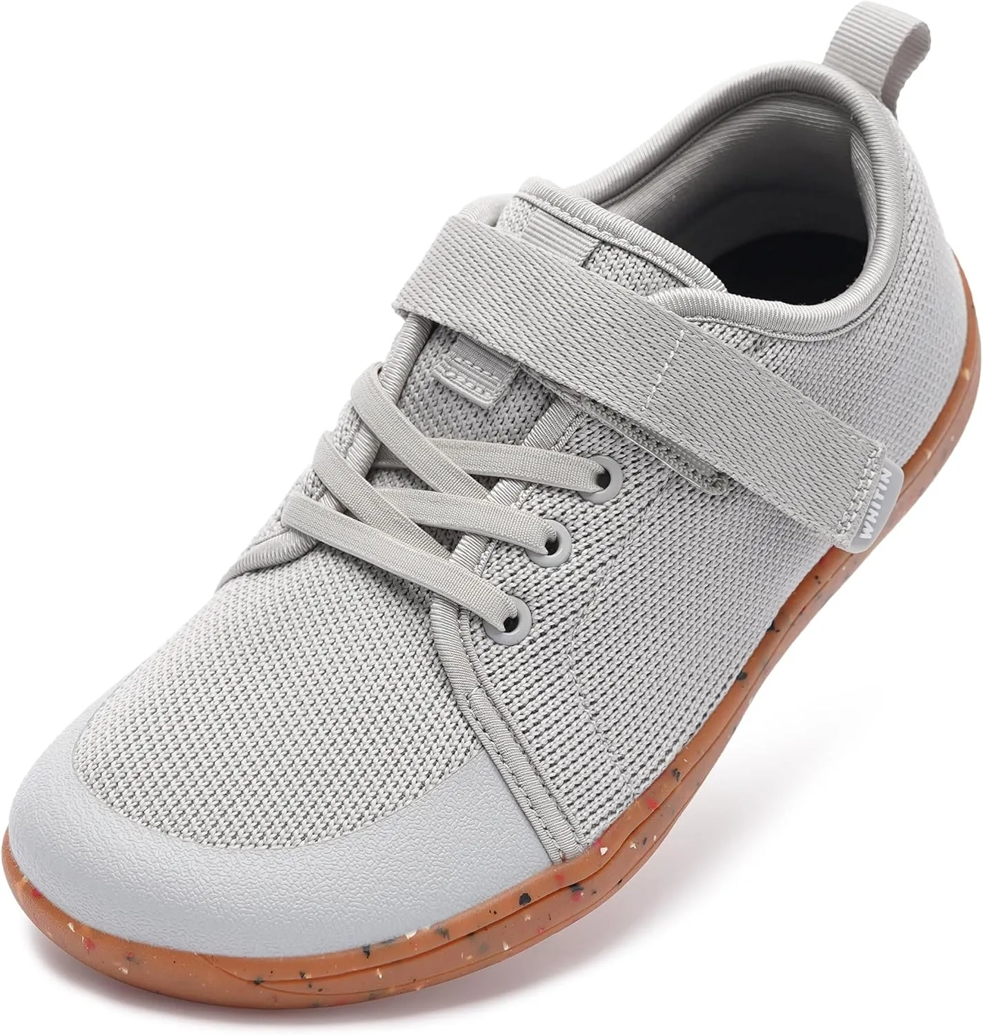 WHITIN Little/Big Kid Barefoot Shoes | Boys/Girls Lace-up Minimalist Sneakers | Wide Toe Box | Natural Flexible Fit
