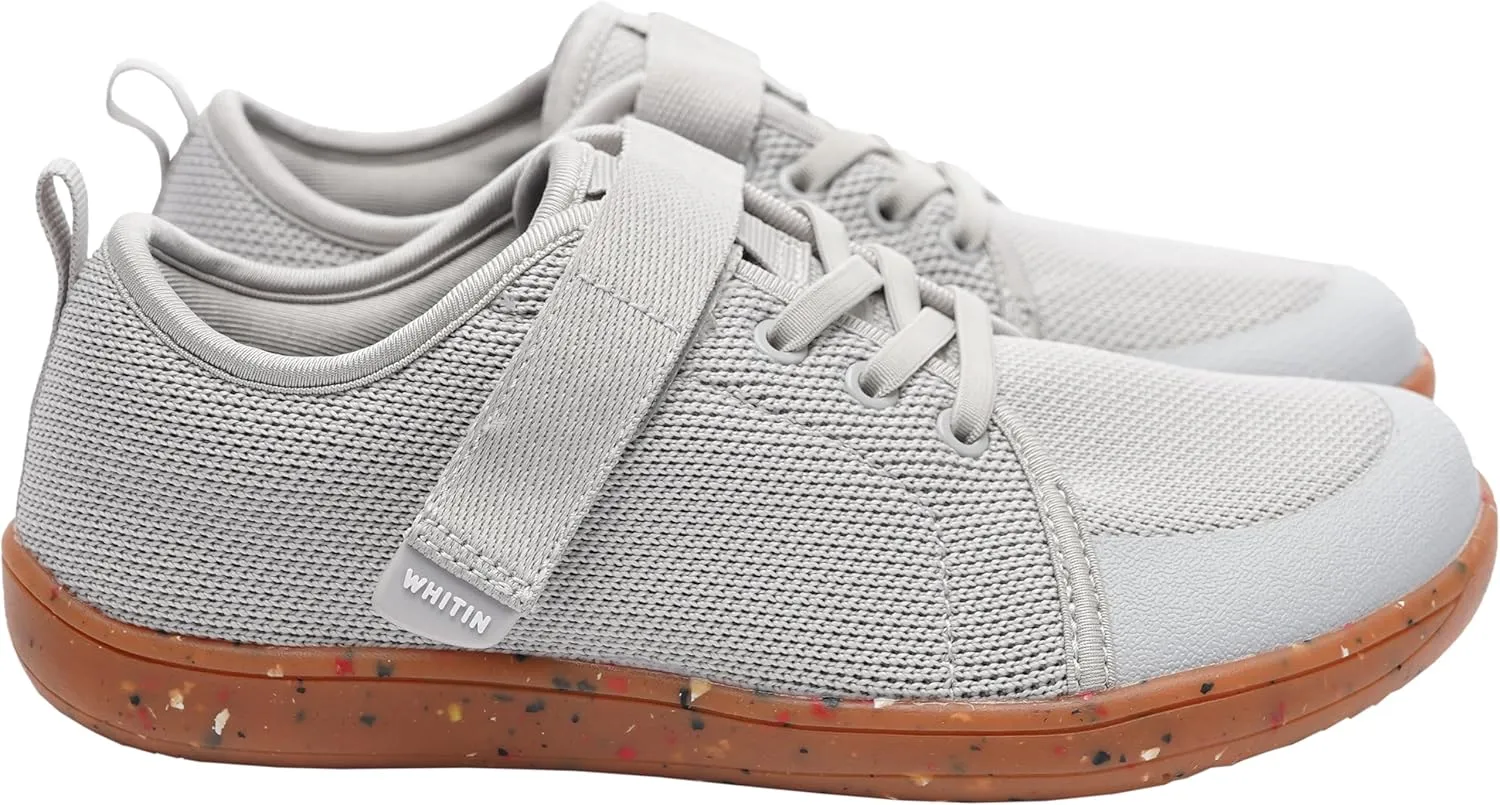 WHITIN Little/Big Kid Barefoot Shoes | Boys/Girls Lace-up Minimalist Sneakers | Wide Toe Box | Natural Flexible Fit
