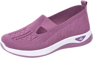Women Footwear Orthopedic Sneakers Arch Support Walking Shoes Woven Breathable Running Shoes Sole Shoes Cloud Slide