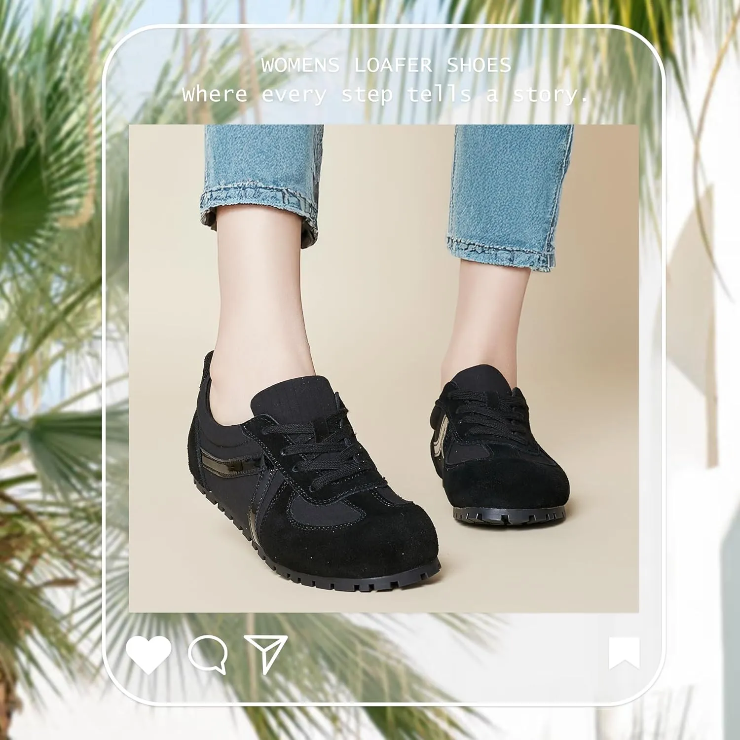 Women Loafers Shoes Casual Flat Comfortable Walking Shoes Women's Fashion Sneakers Footwear