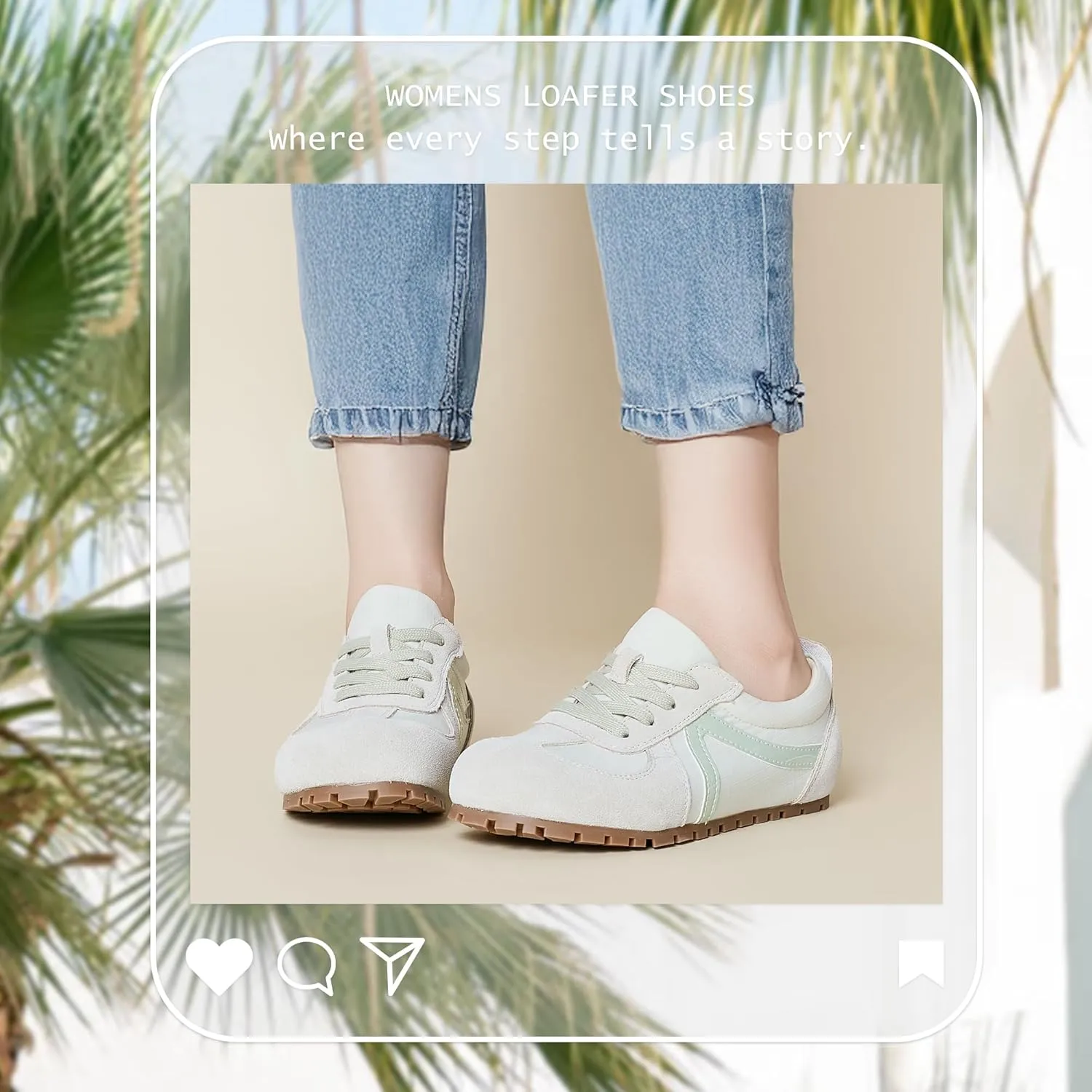 Women Loafers Shoes Casual Flat Comfortable Walking Shoes Women's Fashion Sneakers Footwear