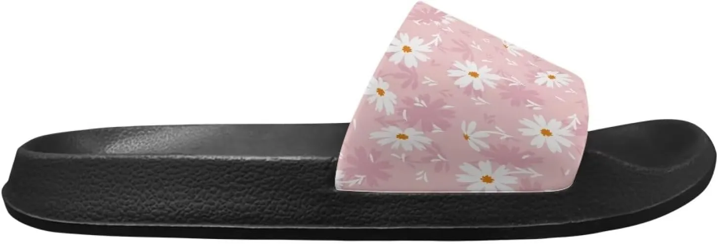 Women Slide Sandals Summer Beach Sandals Soft Lightweight Shower Shoes Casual Non Slip Slide Sandal Shower Shoes