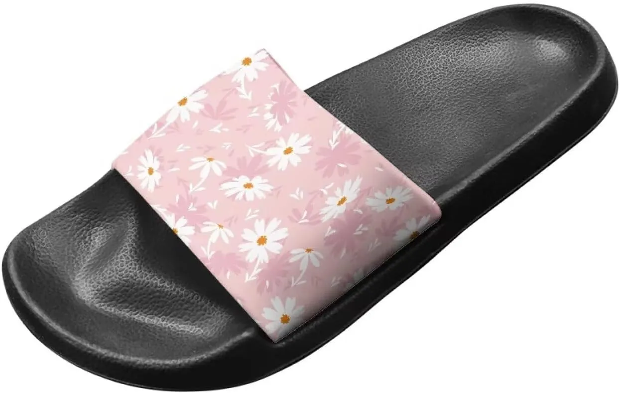 Women Slide Sandals Summer Beach Sandals Soft Lightweight Shower Shoes Casual Non Slip Slide Sandal Shower Shoes