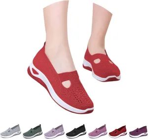Women'S Breathable Soft Shoes Hands Free Slip On Arch Support Sneakers Walking Foam Go Running Shoes
