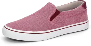 Women's Canvas Slip on Low Top Fashion Sneakers for Women Non Slip Loafer Shoes Classic Comfortable Flats Breathable Casual Shoes