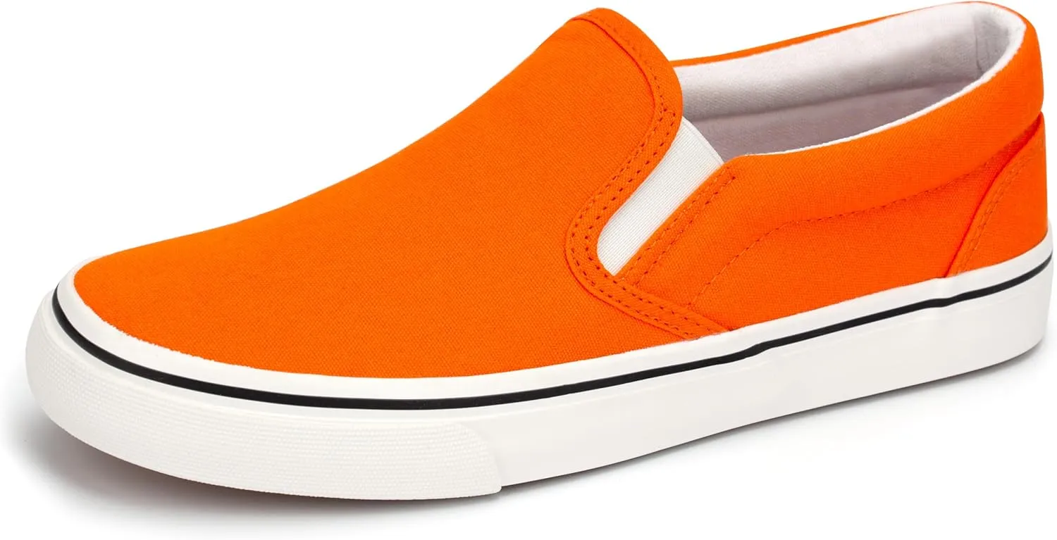 Women's Canvas Slip on Low Top Fashion Sneakers for Women Non Slip Loafer Shoes Classic Comfortable Flats Breathable Casual Shoes
