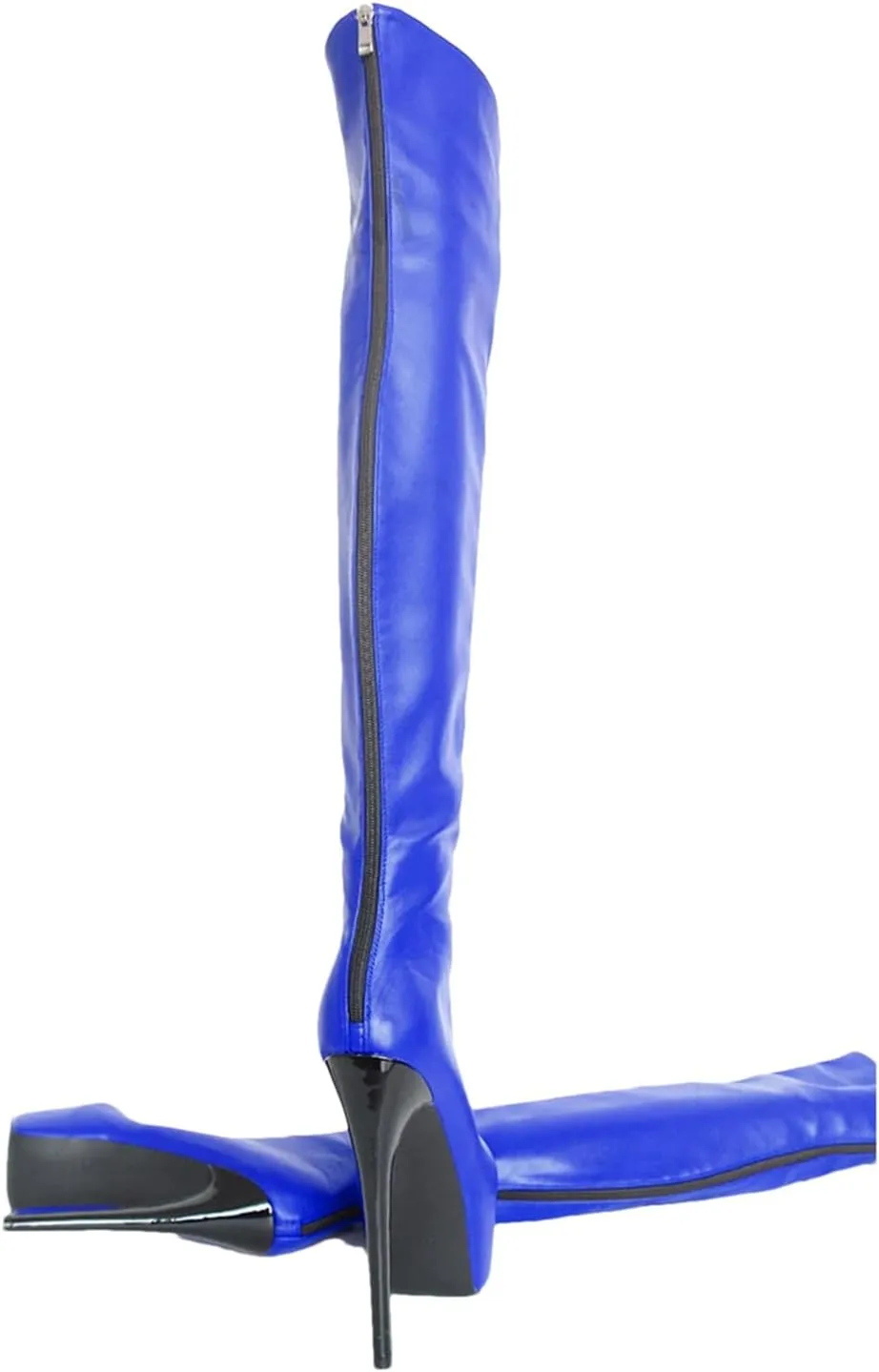 Women’S Faux Leather Over-The-Knee Boots Back Zip Spring Cosplay Shoes (US 5-12)