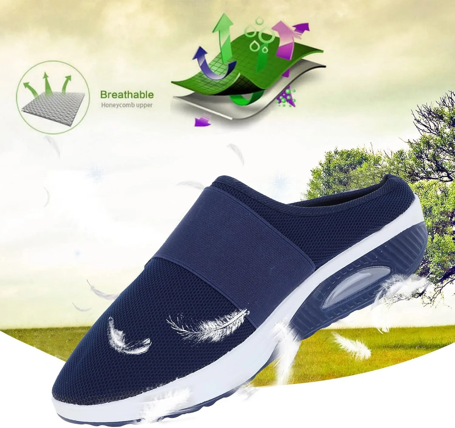 Women's Flat Ballet Shoes Knit Flat Shoes for Women Round Toe Slip on Women Flat𝐬 for Dress𝐲 Comfortable Offic𝐞 Work Wedding Comfort Soft